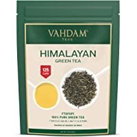 Los mejores  - Hojas de té verde de Himalaya (más de 100+ tazas)- hojas sueltas de té verde 100% natural- poderosos antioxidantes…